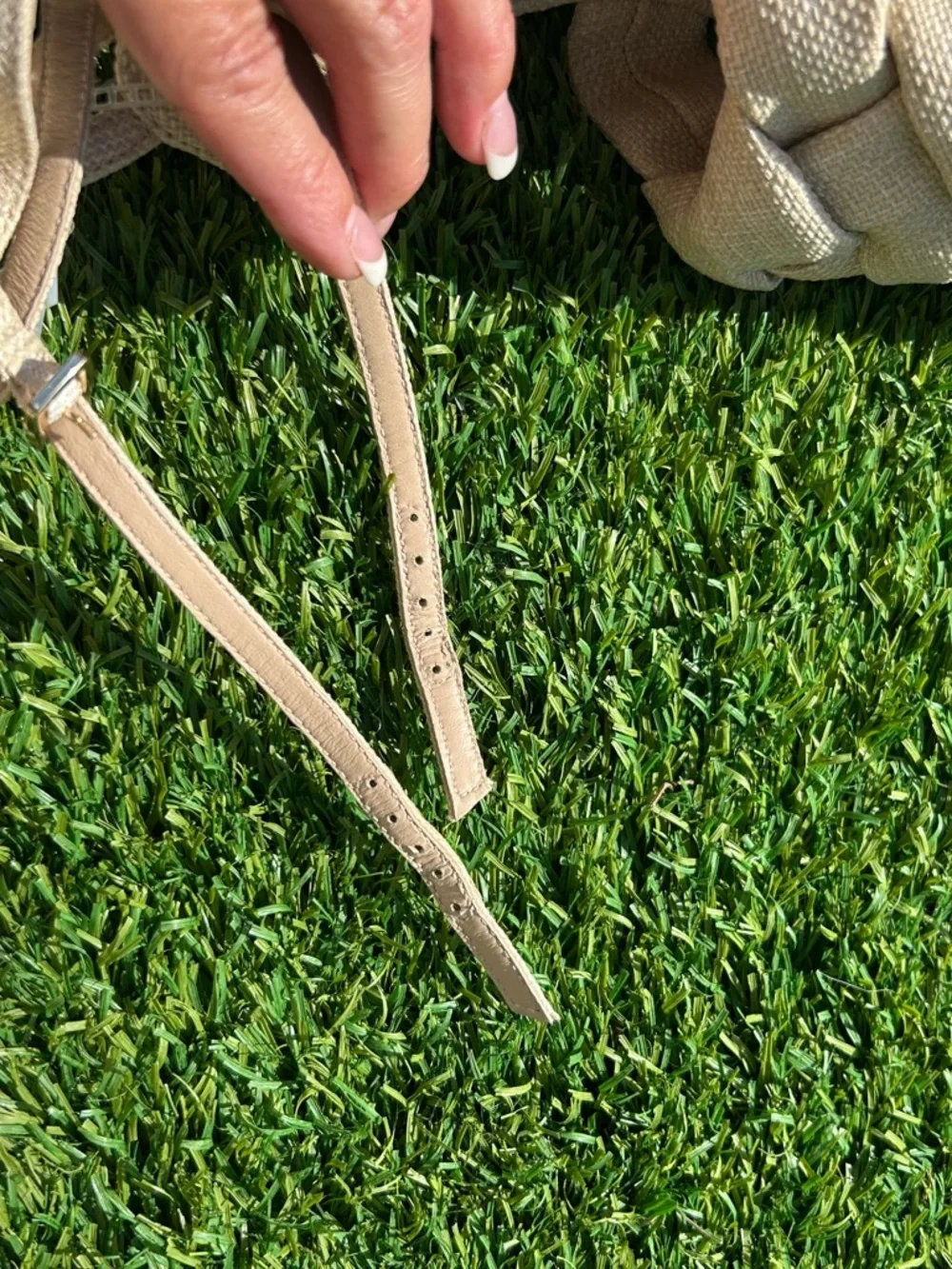 Antonio Melani Linen Knot Knotted Platform Ankle Strap Sandals Shoes Women’s 9.5 - Picture 13 of 13